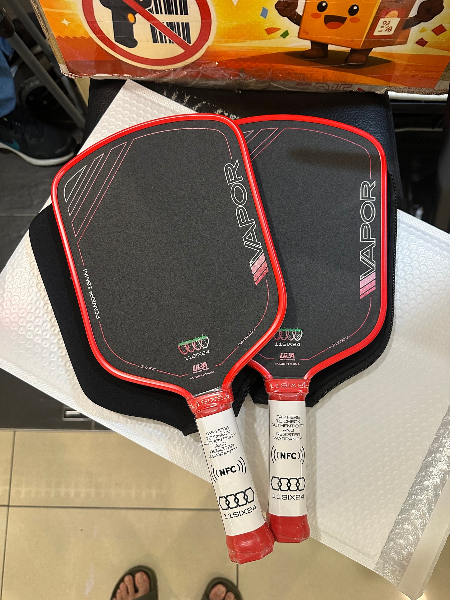11SIX24 Power2 Pickleball Paddle | HexGrit Spin | Vapor | Power | Gen4 Foam