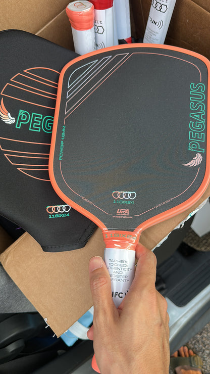 11SIX24 Power2 Pickleball Paddle | HexGrit Spin | Pegasus | Power | Gen4 Foam
