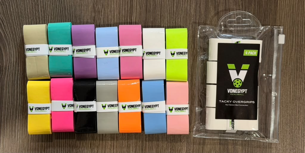 vonEgypt Pickleball | Tacky Overgrips | 1 pack (4)